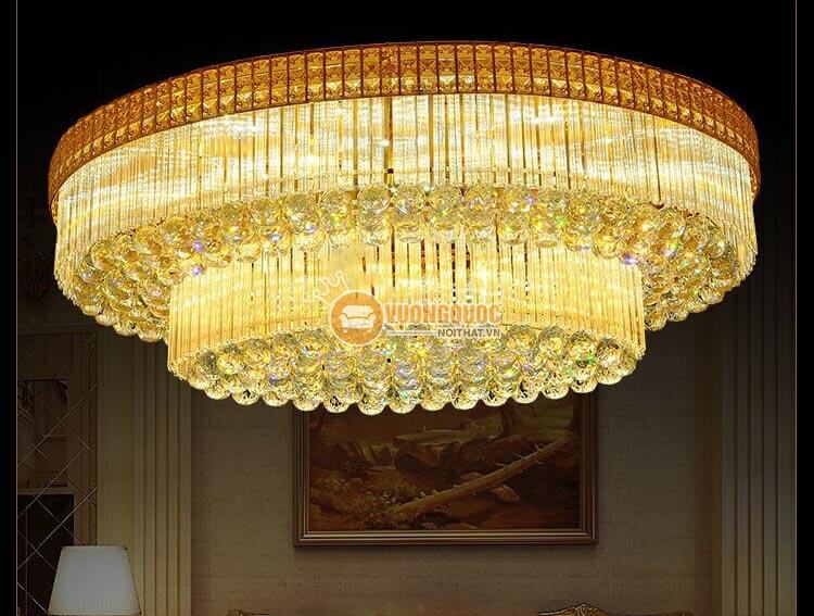 Đèn ốp trần pha lê đẹp long lanh CM277-4